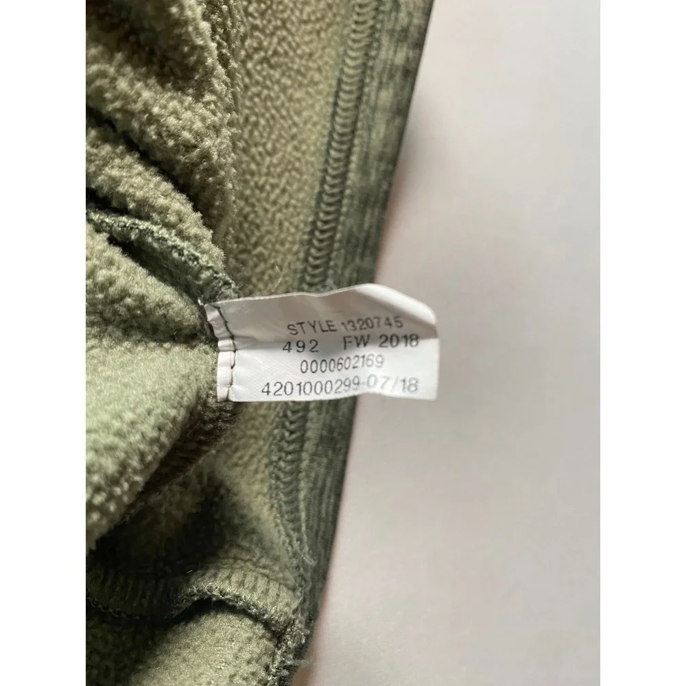 Under Armour Mens ColdGear 1/4 Zip Fleece Pullover Green Heather 1320745 Large